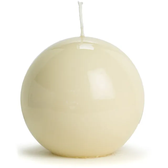 Rustik Lys Hoogglans Bolkaars Rustik Lys - 10 cm - Cream Creme