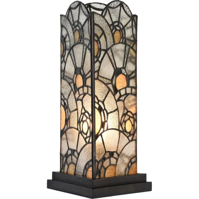 Coloured by Art Tiffany Tafellamp Shine a Light - Art Deco Trade Transparant
