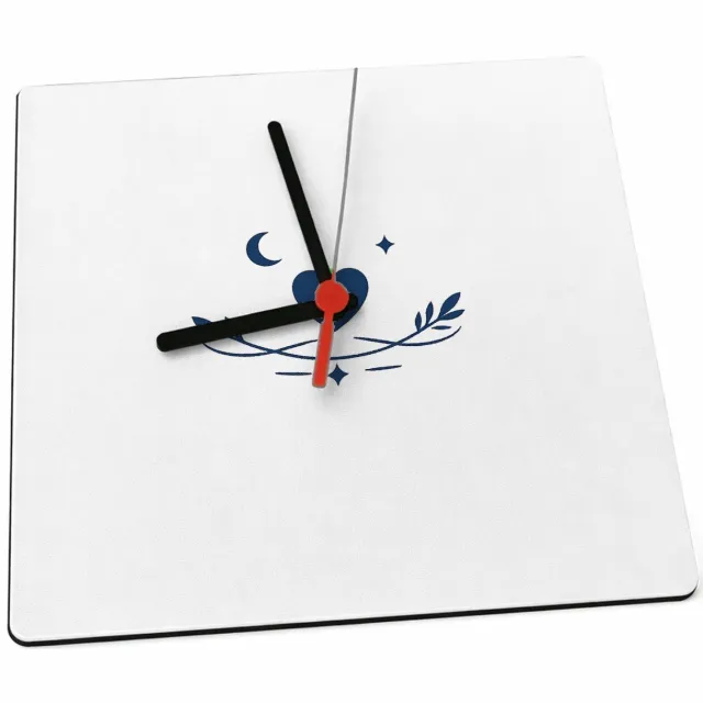 Mr Cadeautjes Klok 19 x 19 - design Een compacte waarderingsprint voor een zorg- of onderwijsfig | cadeau Wit