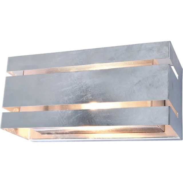 Lutec Vidar Wandlamp voor buiten - E27 - Gegalvaniseerd Staal Grijs