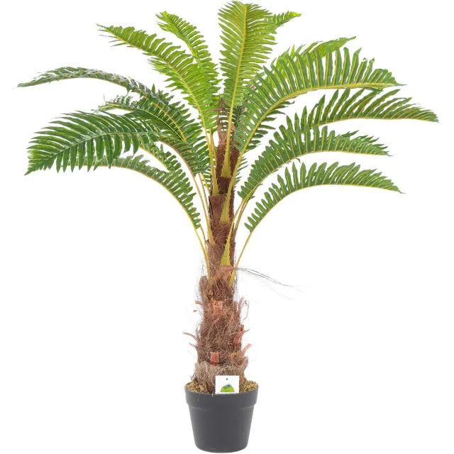 Kunstpalm Kunst Varenpalm Tasmanië Klein | 100cm - Namaak varenpalm - Kunstplanten voor binnen - Kunstpalm varen Donkerbruin