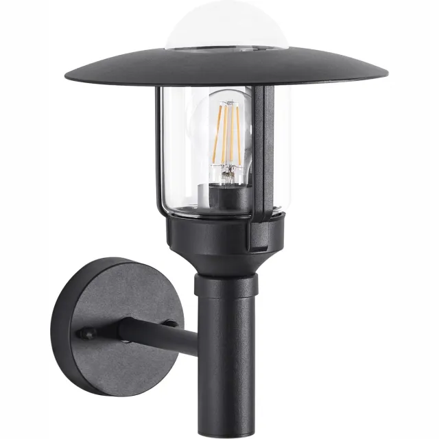 Beliani TIZU - Tuin wandlamp - Matzwart - Metaal