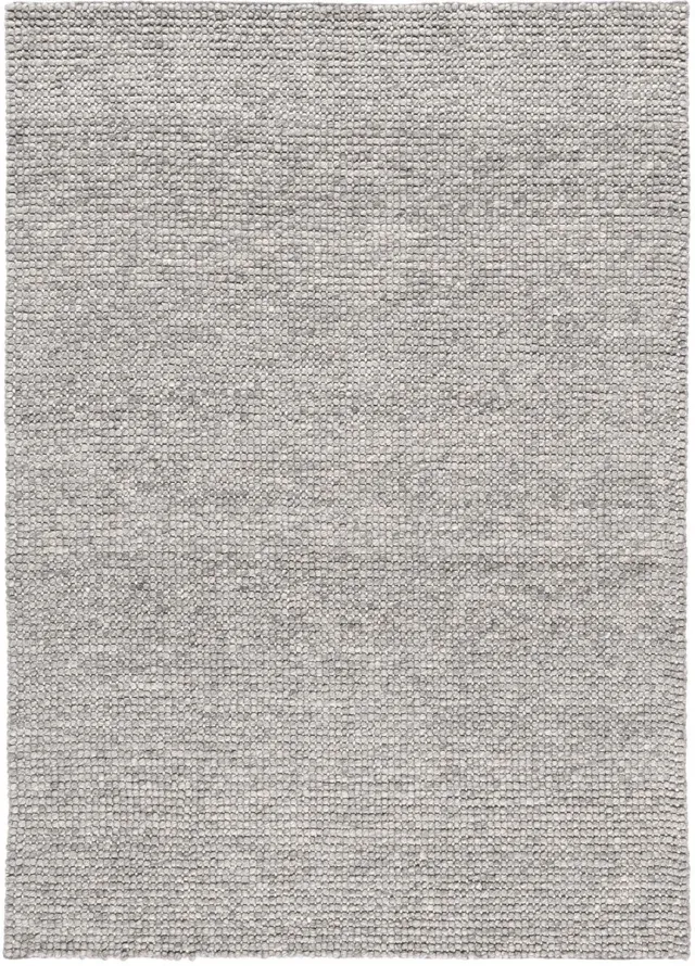 Lino Arte Grijs Vloerkleed 200x300cm – Handgeweven Tapijt van 100% Vervilte Wol – Hoogwaardig Vloerkleed voor o.a. Woonkamer, Slaapkamer, Eetkamer & Hal