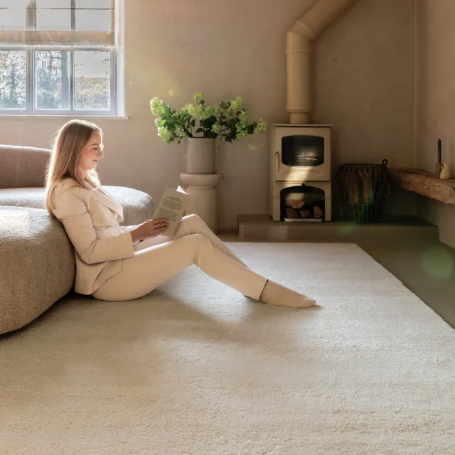 Nordic Weavers Berber vloerkleed - Nomad ivoor 120x170