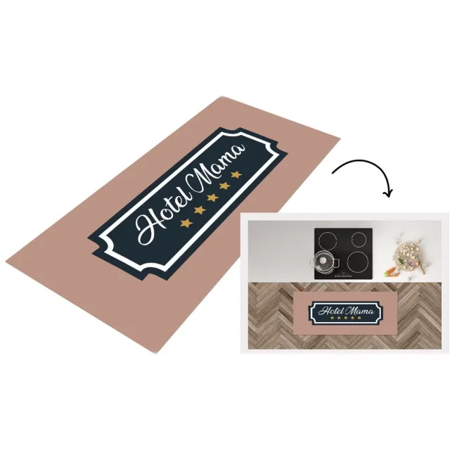 KitchenYeah Keukenloper - Loper keuken - Spreuken - Hotel mama - Quotes - Moeder - Keukenloper vinyl Multicolor