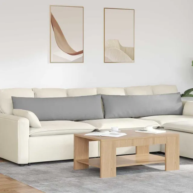 vidaXL Sofa Kussens 2 st Stof Wolkengrijs 145 x 40 cm