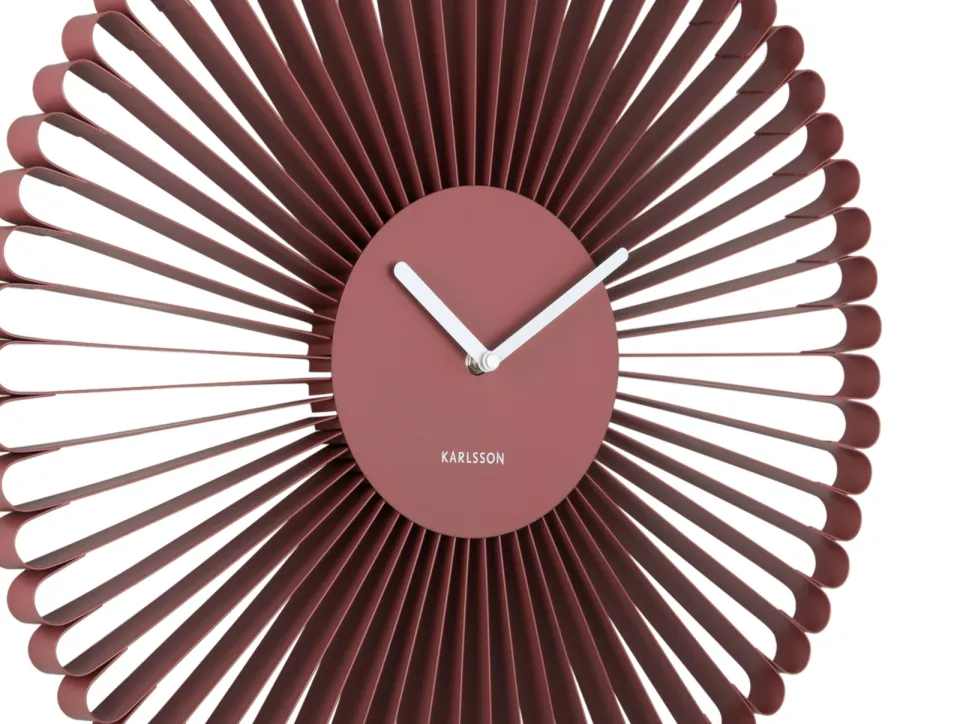 Karlsson Cascara wandklok rood, Ø50 cm, stil uurwerk, foto 5