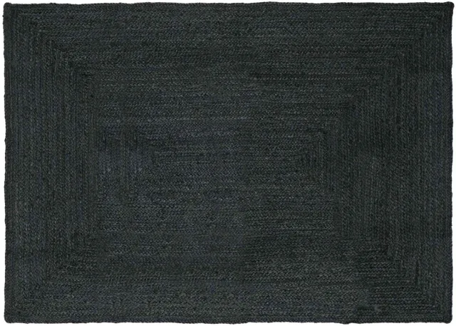 vidaXL Gebied - Tapijt - Donkergrijs - 200 - x - 290 - cm - Jute