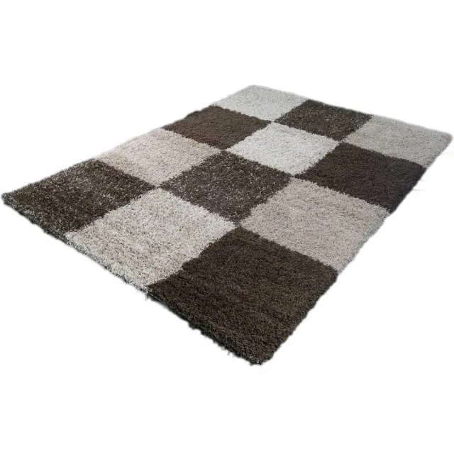 Merinos Vloerkleed Shaggy Plus 910 Beige 200x290 cm bruin