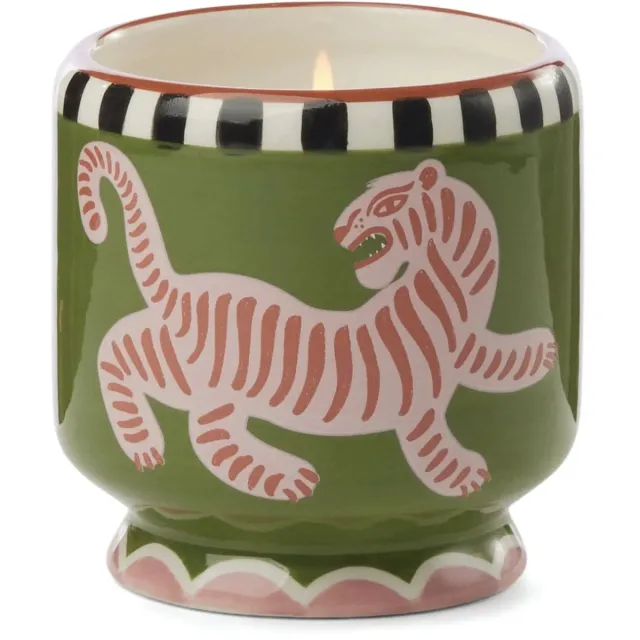 Paddywax Geurkaars A Dopo Tiger - bergamot, zwarte ceder, vijg, laurierblad, citrusschil, pomelo - keramiek 227 gr. multicolor