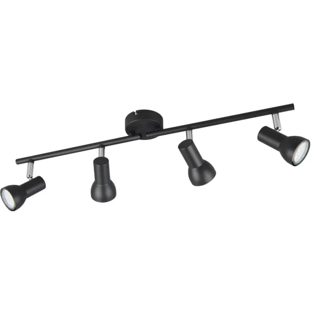 Reality CANTAR - Spot - Zwart mat - excl. 4x GU10 4,9 W