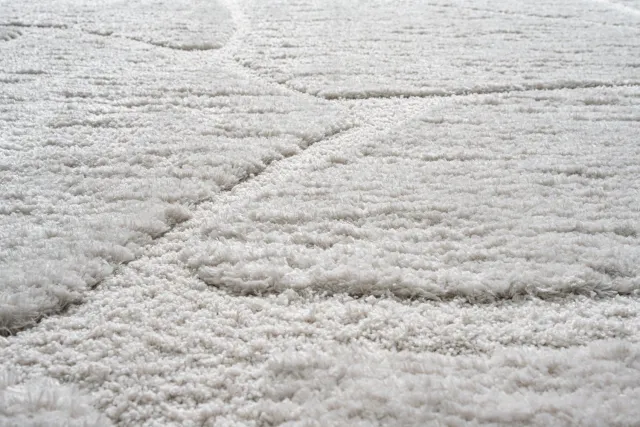 Tapis Home Tapison Home Kyoto 014.0067.6191 SH2 Vloerkleed - 200 x 290 cm - Wit - Organisch - Polyester - Eetkamer, Woonkamer, Slaapkamer - Abstract, Effen - Modern, Scandinavisch