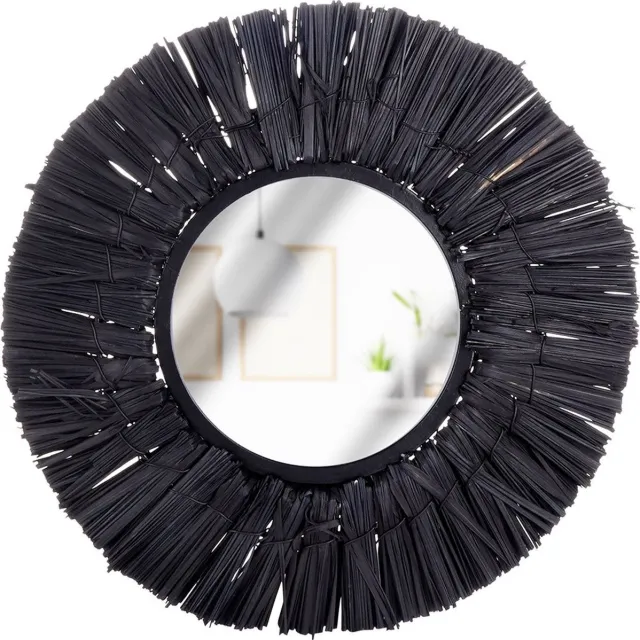 vilde Wandspiegel Zwart Rond 32 cm - Spiegel