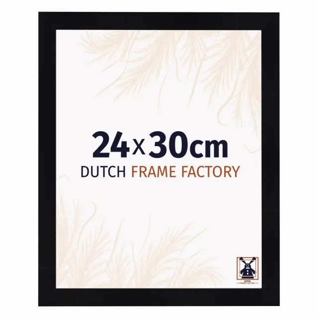 Dutch Frame Factory Fotolijst 24x30 cm - MDF - Zwart Hoogglans - Praag