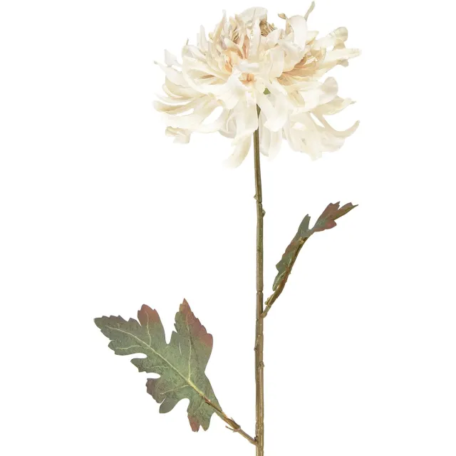 Viana Chrysant Kunstmatige Decoratieve Bloemen Crème L72cm 2st Beige
