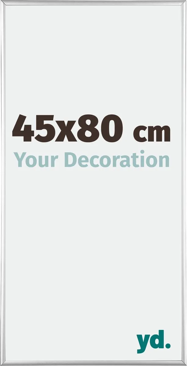 yd. Your Decoration - Fotolijst 45x80 cm - Aluminium - Zilver Hoogglans - Kent