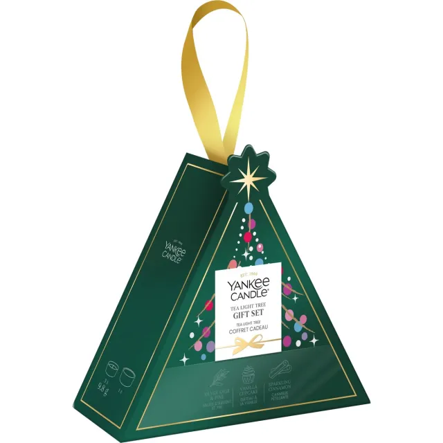 Yankee Candle Gifted Moments Collectie - 3 Tealight 1 Holder - Cadeauset Groen
