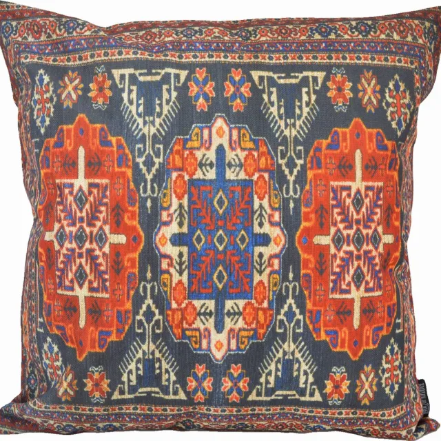 Gek op Kussens! Sierkussen Persian Print #3 | 45 x 45 cm | Katoen/Linnen Blauw