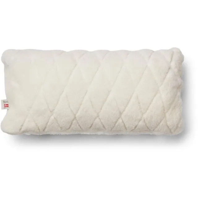 Sheepskin House Mocassin Kussen - Dubbelzijdig - 28x56 cm White