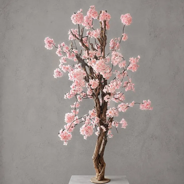 Seta Fiori Kunstbloesemboom Zacht Roze 150 cm - Handgemaakt in Nederland - Echte Houten Stam - Volle Sakura Kersenbloesem voor Binnen
