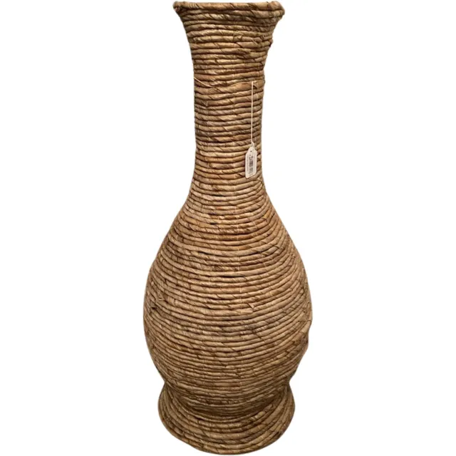 Ohoi Grote Decoratieve Vaas – Naturel Zeegras – Handgemaakt – 70 x 28 cm