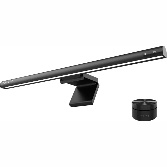 TULITE Monitor lamp – Bureaulamp - LED - Dimbare Klemlamp - USB - Touch - Afstandsbediening – 42 cm - Zwart - Gaming & Kantoor Zwart - PRO