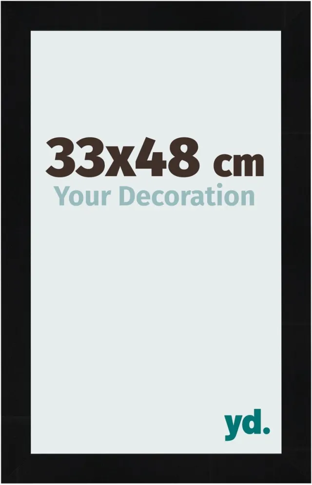 yd. Your Decoration - Fotolijst 33x48 cm - MDF - Zwart Hoogglans - Pisa
