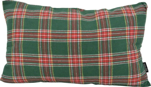 Gek op Kussens! Kerst Nordic Tartan Kussenhoes | 30 x 50 cm | Polyester groen 30x50