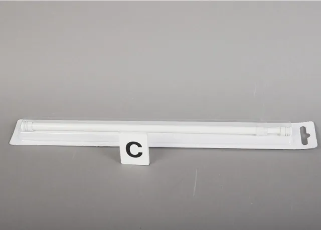 Gifi diffusion Uitschuifbare gordijnroede - 30-50 cm - metaal - Wit