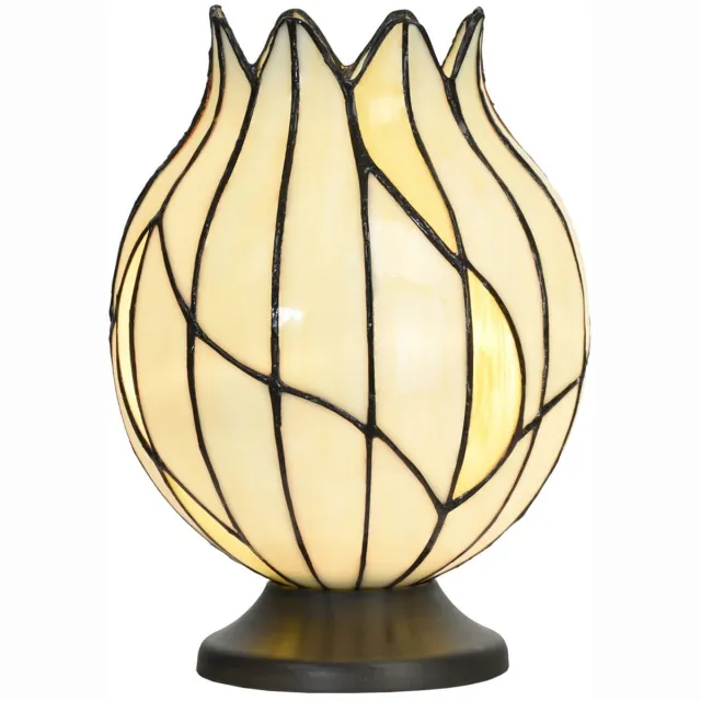 Coloured by Art Tiffany Tafellamp Nature Open - Art Deco Trade Zachtgeel