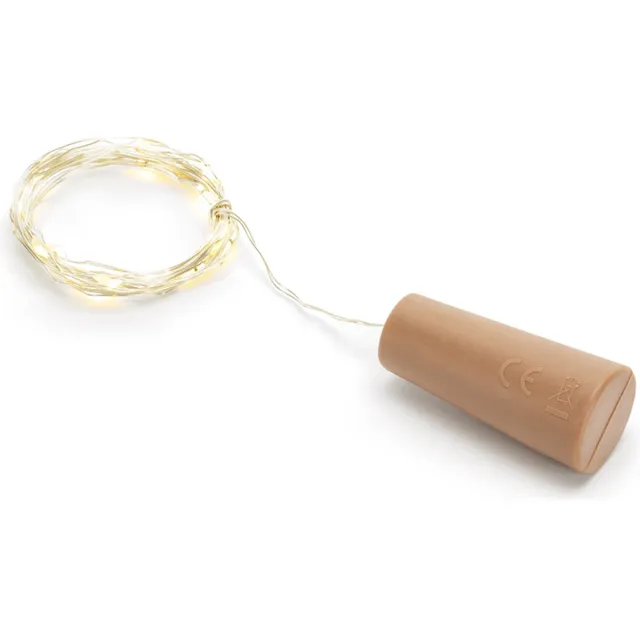 PartyDeco Bottle light - warm wit - 197 cm
