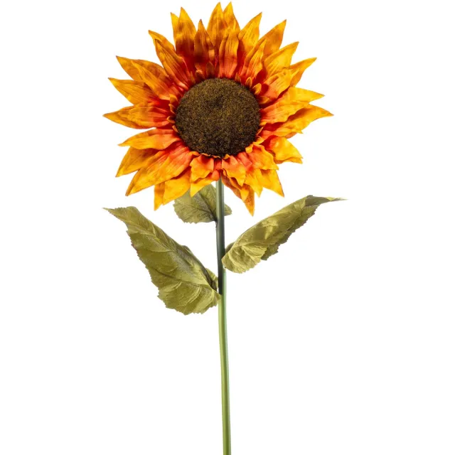 Emerald Kunstbloem Zonnebloem XL 90cm oranje - Kunstplant voor binnen