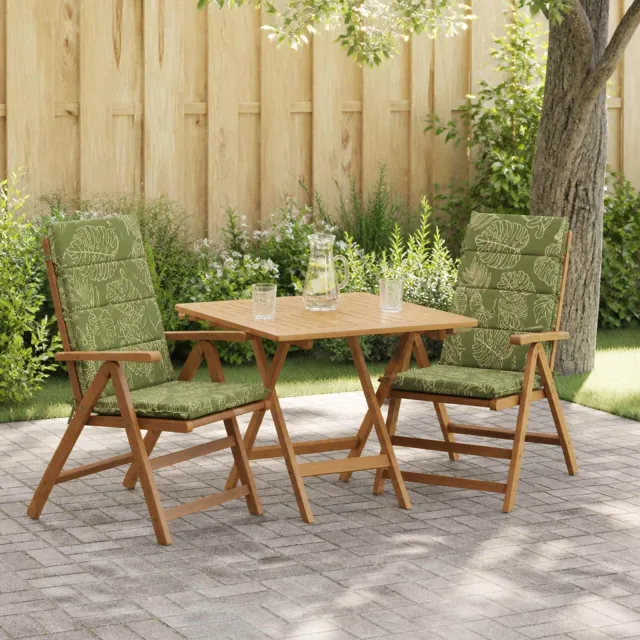 vidaXL Kussen voor stoel met hoge rug GEMERT 2 st 100% Polyester groen
