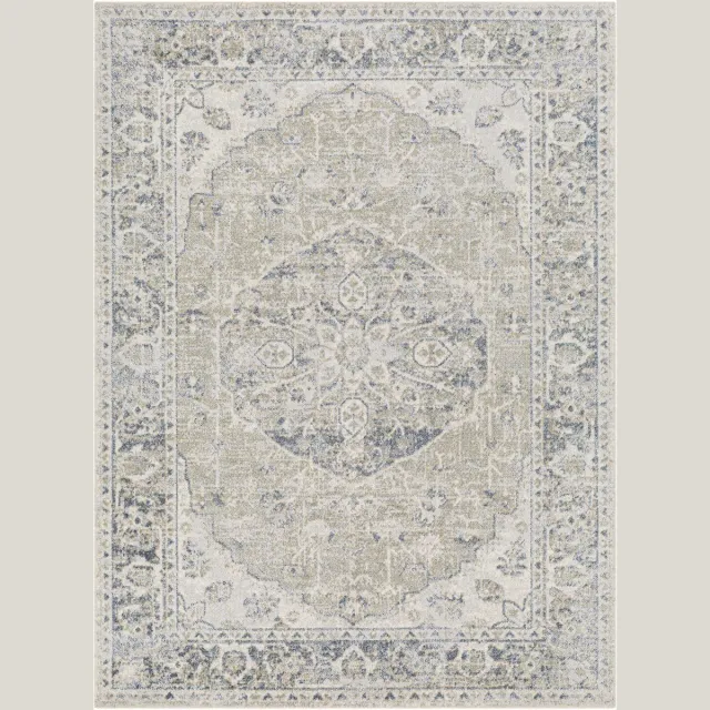 Surya AMAYRA Wasbaar Oosters Vintage Tapijt Groen/Blauw