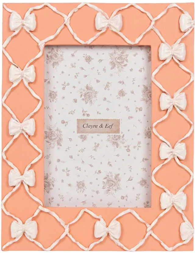 Clayre & Eef Fotolijst Roze Kunststof