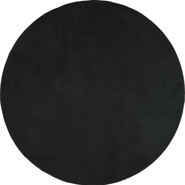 vidaXL Vloerkleed - OVIEDO - laagpolig - Ø - 160 - cm - zwart