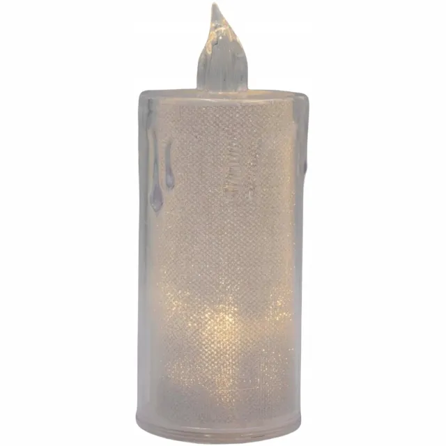 Koopman Decoratieve LED kaars 12,5 cm transparant warm wit licht