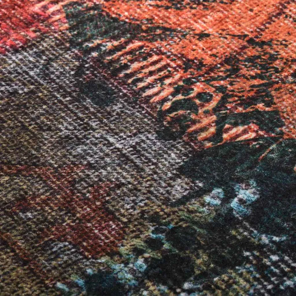 vidaXL Vloerkleed wasbaar patchwork 80x150 cm meerkleurig, foto 4