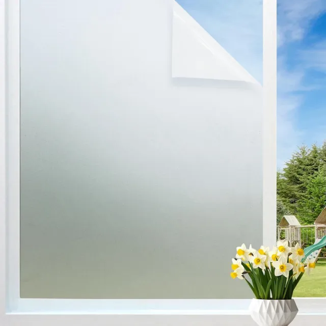 Lifhelpe Verduisterende Raamfolie - Krachtige schaduw Statisch - 45x200cm - Wit