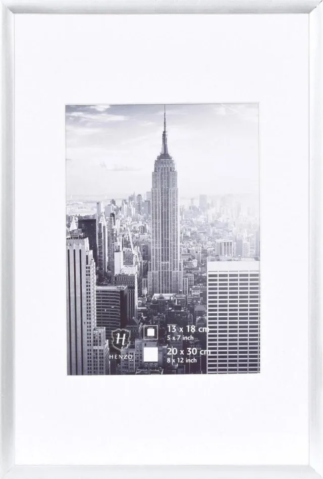 Henzo Fotolijst - Henzo - Manhattan - Fotomaat 20x30 cm - Zilver