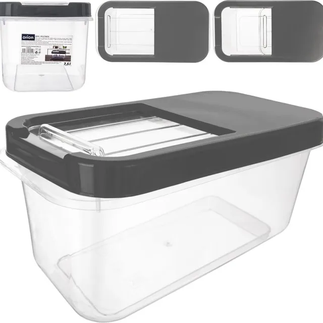 orion group Orion - Opbergbox - 7,5 l - Schuifdeksel - Luchtdicht - Grijs