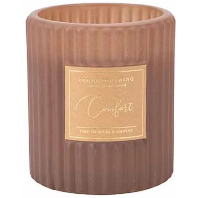 Cosy @ Home Geurkaars Relax And Unwind Bruin 8x8xh9c M Glas