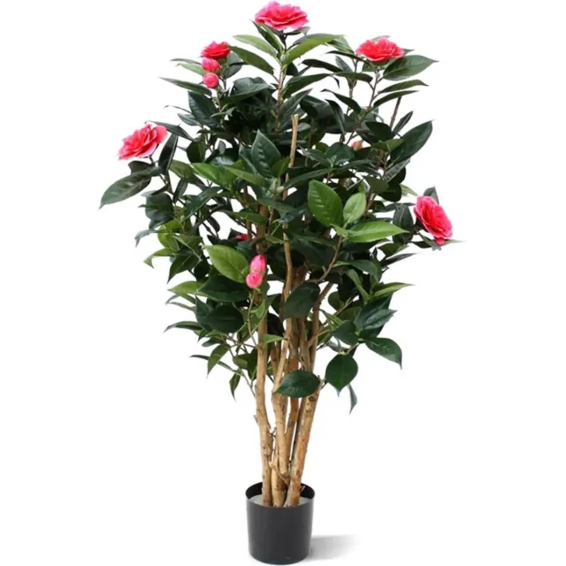 maxifleur Kunstplanten Camelia Japonica deluxe kunstplant 100cm - rose Roze