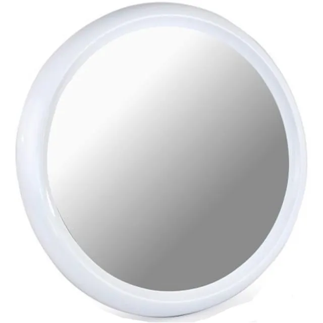 TOYMA Ronde wandspiegel / badkamer spiegel - wit - kunststof - Dia 60 cm - spiegel voor hal - badkamer - toilet