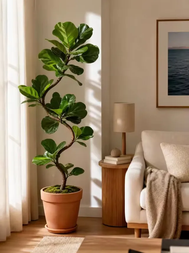 Gudalio Kunstplant - Nepplant - Ficus Lyrata - Vioolbladplant - S-vormig - Decoratie - Incl Pot - Realistisch - 150 cm - Groot Groen