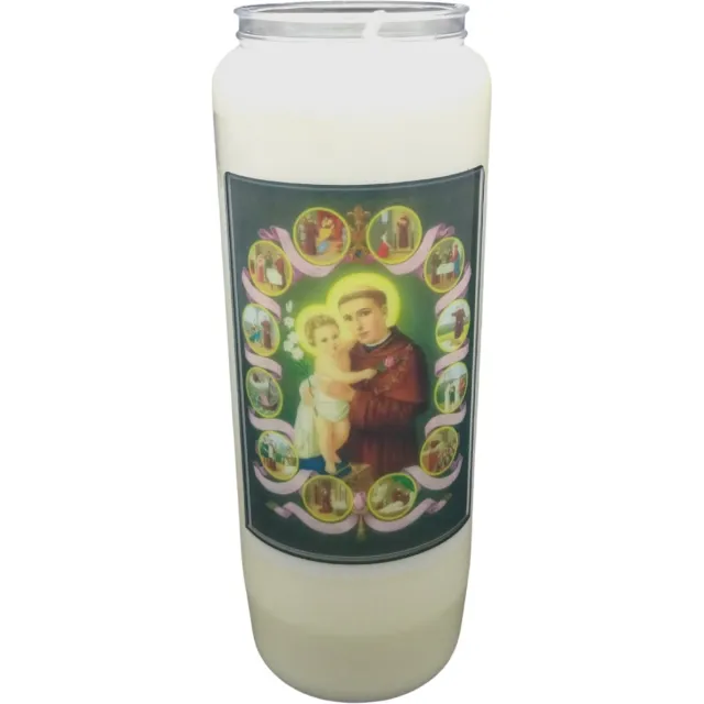 Partijhandel RODO Noveenkaars Heilige Man 003 - 9 dagen brander (5 stuks) wit