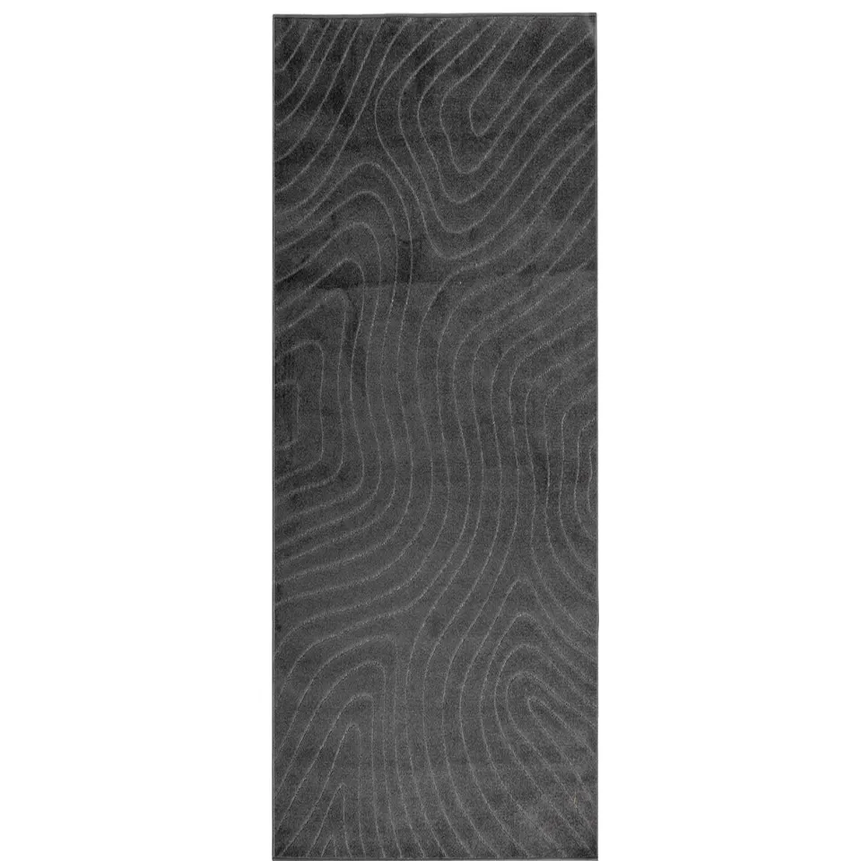 vidaXL Binnen- en buitentapijt PALMERAS Antraciet 80 x 200 cm Anthraciet