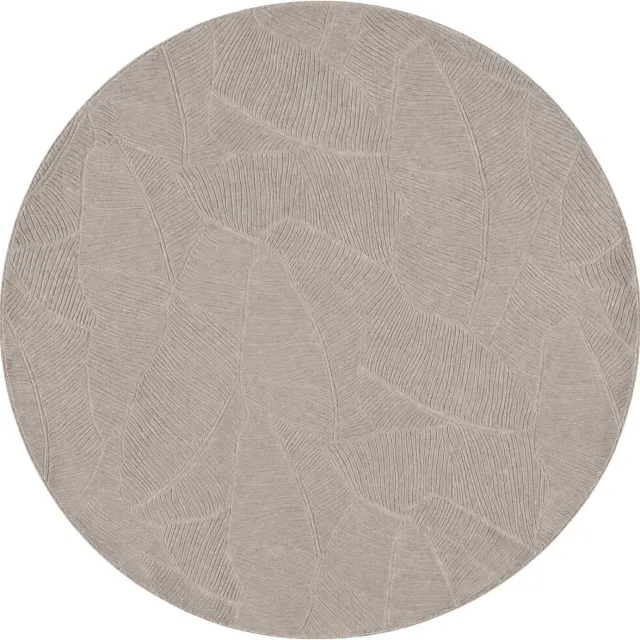 vidaXL Tapijt - IZA - Beige - Ø - 160 - cm - 100% - Polyester - Laagpolig