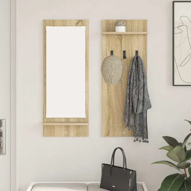 vidaXL Wandgemonteerde kapstok Sonoma Eiken 70 x 10 x 90 cm Bruin