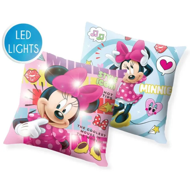 Disney Minnie Mouse Disney Minnie sierkussen met LED verlichting 40X40 cm Multicolor